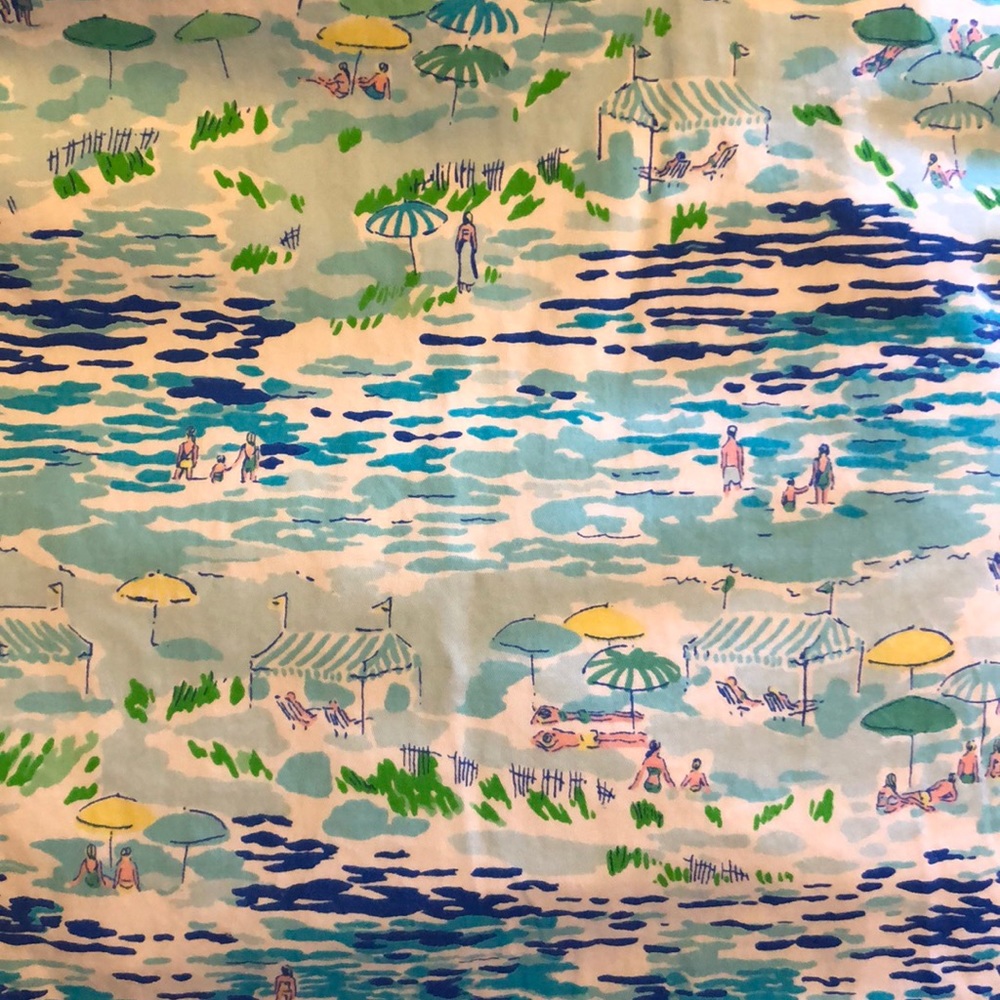 Lily Pulitzer sundress in “High Tide Toile”